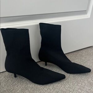 ZARA Kitten Sock Heels